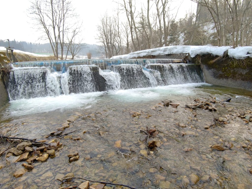 岩手県の河川の堰堤
