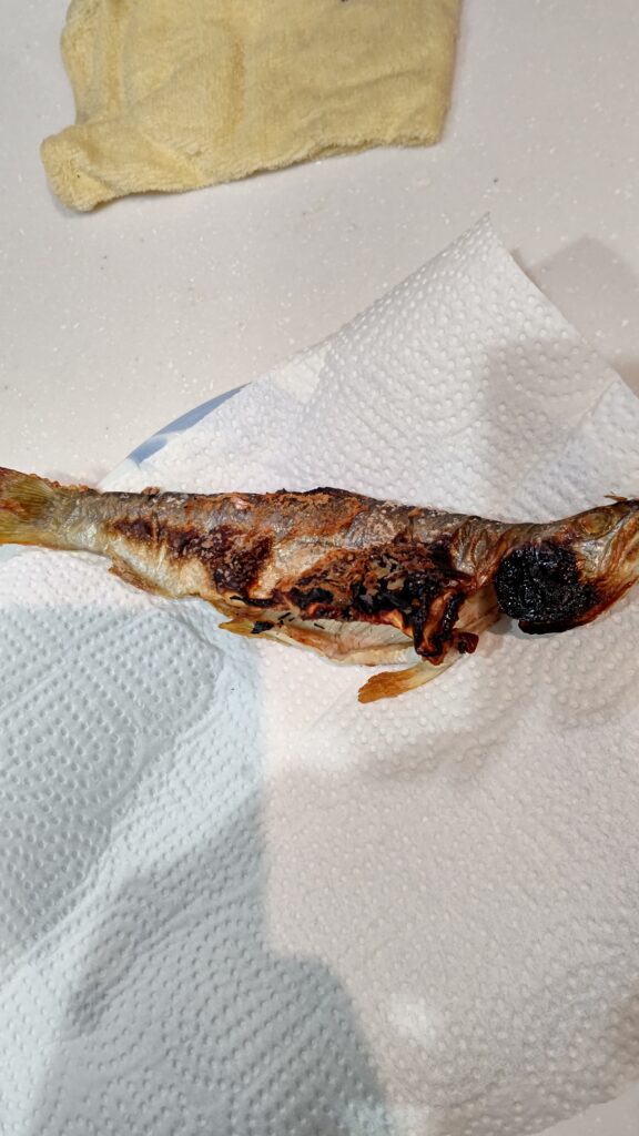 カワサバの塩焼き