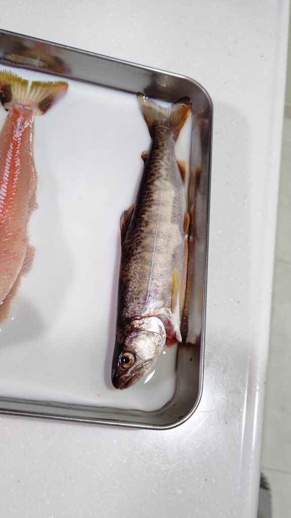 川魚を牛乳で匂い消し